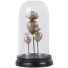 Clayre & Eef 65466 Скляна банка-дзвіночок з декором у вигляді серця Ø 22x13 см