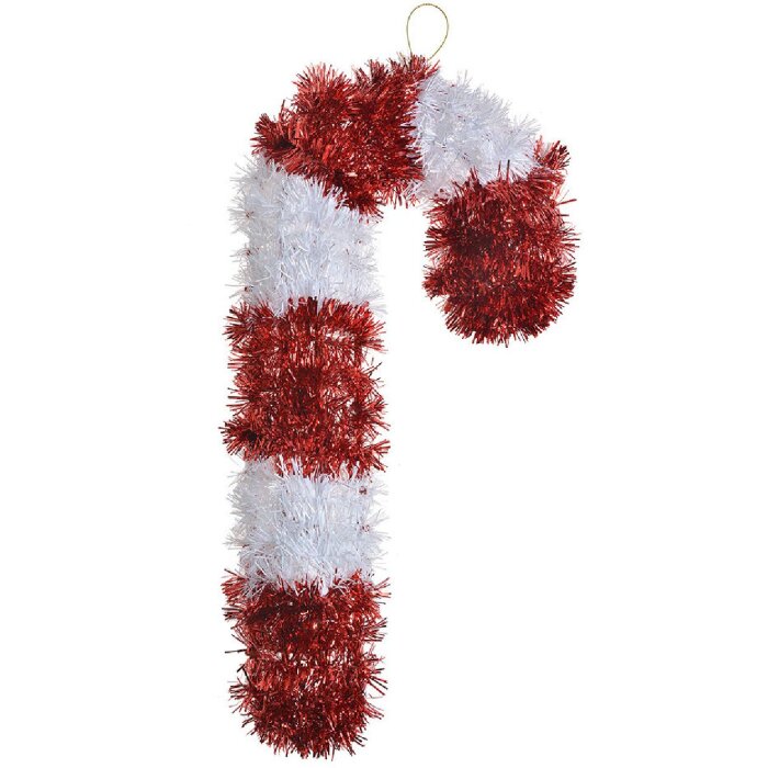 Clayre & Eef 65474 Украшение Candy Cane красно-белое 18x3x36 см