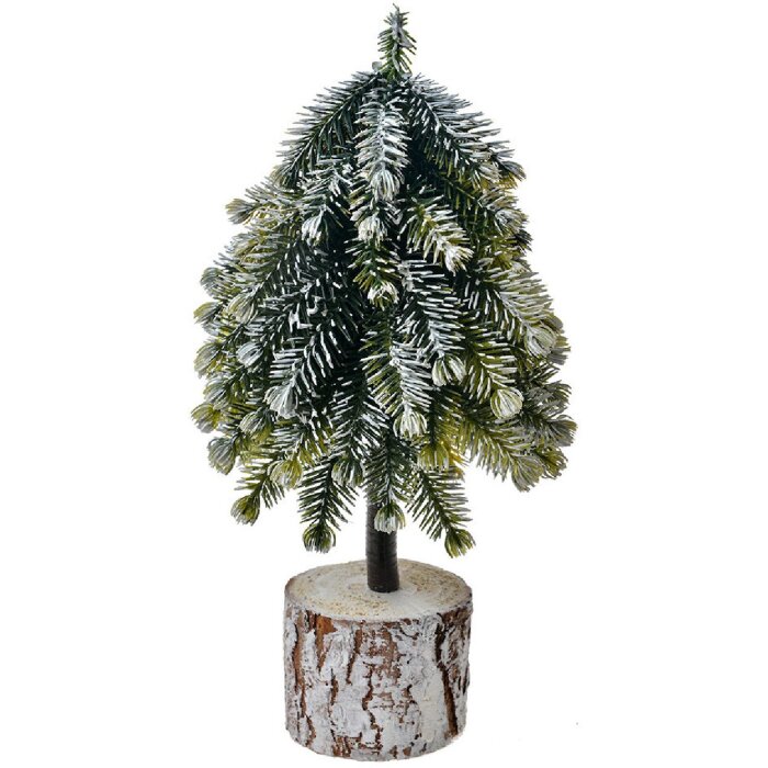 Clayre & Eef 65573 Ялинка штучна з ефектом снігу 11x11x25 см
