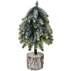Clayre & Eef 65573 Ялинка штучна з ефектом снігу 11x11x25 см