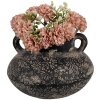 Clayre & Eef 6CE1710 Декоративный цветочный горшок серый Ø 21x13 см