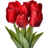 Clayre & Eef 6PL0276 Искусственный цветок Тюльпаны 10x10x32 см Красный
