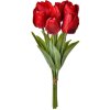 Clayre & Eef 6PL0276 Искусственный цветок Тюльпаны 10x10x32 см Красный