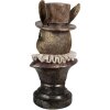 Clayre & Eef 6PR4140 Декоративний кролик 19x16x35 см антична бронза