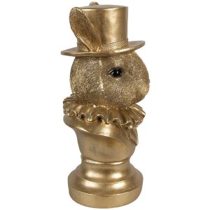 Clayre & Eef 6PR4141 Прикраса Кролик золото 19x16x35 см