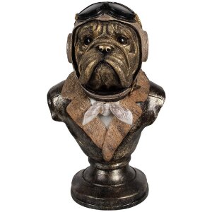 Clayre & Eef 6PR4142 Прикраса Бюст собаки 22x18x35 см...