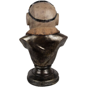 Clayre & Eef 6PR4142 Прикраса Бюст собаки 22x18x35 см Вінтажний стиль