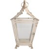 Clayre & Eef 6Y5585 Ліхтар бежевий 26x26x47 см античне залізо скло