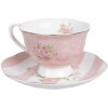 Кофейная чашка Clayre & Eef SWRKS с блюдцем 12x9x6 см 200 мл
