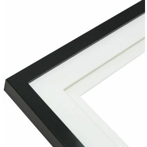 Deknudt S65KK2 Фоторамка черная двойная Passepartout 10x15 см - 20x30 см