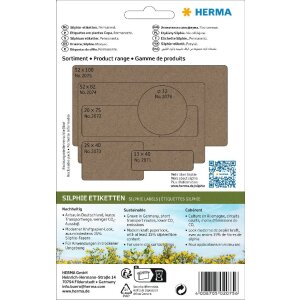Многоцелевые этикетки HERMA 52 x 100 мм Шелковистая...