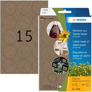 Многоцелевые этикетки HERMA 2076 Ø 32 мм...