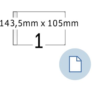 HERMA 8492 Этикетки для листов A6 бумага белая 143,5x105...
