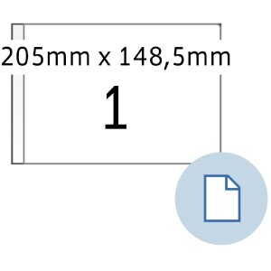 HERMA 8493 Этикетки для листов A5 бумага белая 205x148,5...