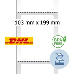 HERMA 58506 DHL транспортні етикетки 103х199 мм прямий...