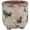 Горщик для квітів Clayre & Eef 6TE0525L теракотовий бежево-зелений Ø 17x17 см Стиль кантрі