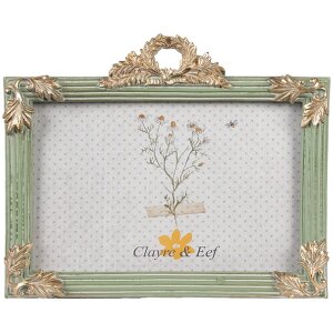 Clayre & Eef 2F1140 Фоторамка Зеленое золото 17x2x14 см 10x15 см