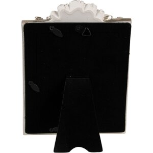 Рамка для картин Clayre & Eef 2F1142 Білий срібло 14x2x22 см / 10x15 см
