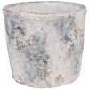 Горшок для цветов Clayre & Eef 6TE0520L терракотовый бело-голубой Ø 18x15 см Стиль кантри