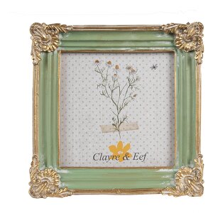 Фоторамка Clayre & Eef 2F1149 Зелене золото 13x2x13...