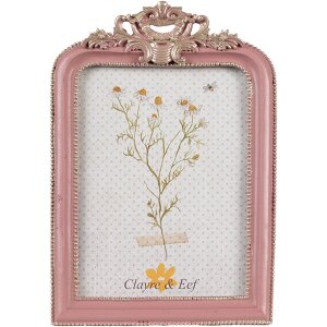 Фоторамка Clayre & Eef 2F1103 Рожеве срібло 13x2x20...