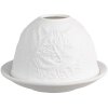 Clayre & Eef 6CE1807 Держатель для чайных ламп Кот Ø 12x8 см белый