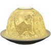 Clayre & Eef 6CE1808 Подставка для чайных ламп с изображением кошки Ø 12x8 см Белая