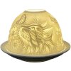 Clayre & Eef 6CE1809 Держатель для чайных ламп Фарфоровый кот Ø 12x8 см Белый