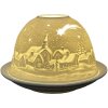 Підставка під чайник Clayre & Eef 6CE1819 Ø 12x8 см Білий зимовий пейзаж