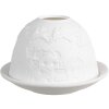 Підставка під чайник Clayre & Eef 6CE1820 Фарфоровий білий Ø 12x8 см Різдво