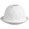 Clayre & Eef 6CE1823 Держатель для чайных ламп Winter Ø 12x8 см белый