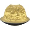Clayre & Eef 6CE1823 Держатель для чайных ламп Winter Ø 12x8 см белый