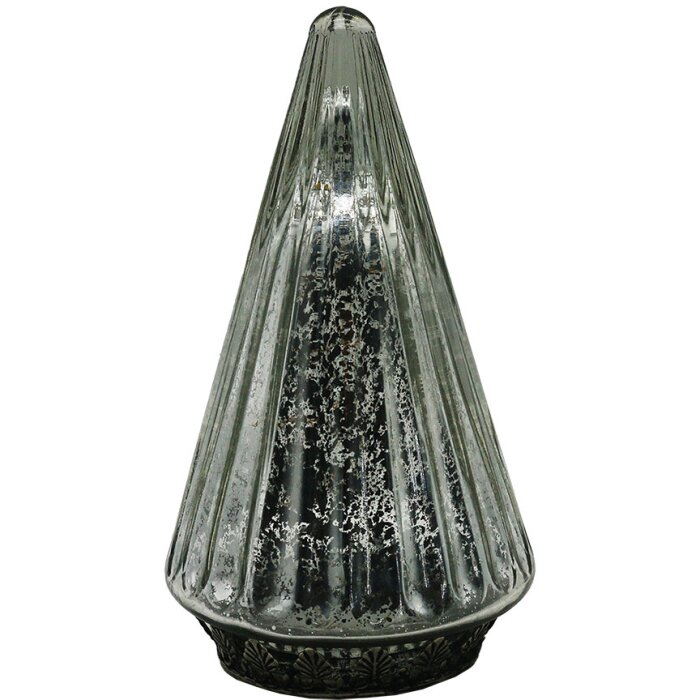 Ялинка Clayre & Eef 6GL4571ZI зі світлодіодом Ø 11x19 см срібляста