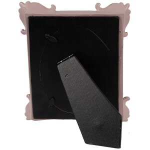 Clayre & Eef 2F1115 Фоторамка серебряного цвета розовая 17x3x21 см 10x15 см