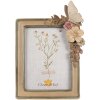 Clayre & Eef 2F1127 Фоторамка 18x3x26 см 13x18 см бежево-коричневая цветочная