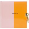 Ежедневник Goldbuch Coloration orange rosé 16x16 см с замком и золотым тиснением