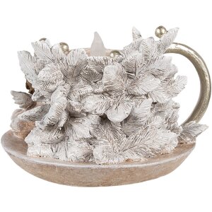 Clayre & Eef 6PR4164 Підсвічник Angel LED 14x13x10 см