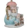 Clayre & Eef 6PR4218 Украшение Мышиная семья светодиодное 15x12x16 см