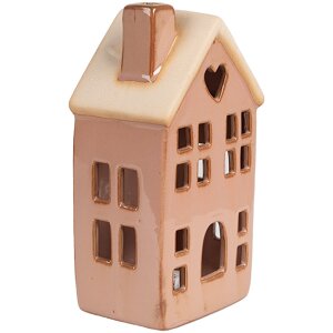 Clayre & Eef 6CE1796 Украшение Дом со светодиодами 8x6x15 см