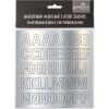 Клейкие серебряные буквы Goldbuch 17x22 см 2 листа высотой 2,5 см