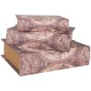 Clayre & Eef 65695 Набір коробок для зберігання 3 деревяних коричневих 27x22x7 см