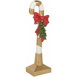 Clayre & Eef 5PR0141 Украшение Candy Cane Gold White...