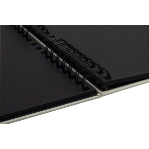 Exacompta 16824E Фотоальбом на спиральном переплете 32x22 см 50 черных страниц светло-зеленый