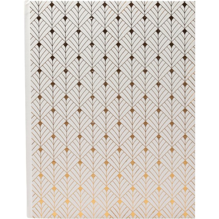 Exacompta 47987E Гостьова книга 100 сторінок із золотим обрізом Néo Déco White