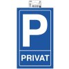 Знак Exacompta Частная автостоянка 15x25 см ПВХ