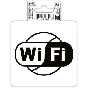 Табличка Exacompta Wifi ПВХ 10x10 см