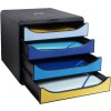 Комод Exacpla Big Box Plus 4 відкриті шухляди Bee Blue в асортименті