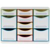 Exacompta STORE BOX MULTI ящик 11 открытых ящиков белый/арлекин