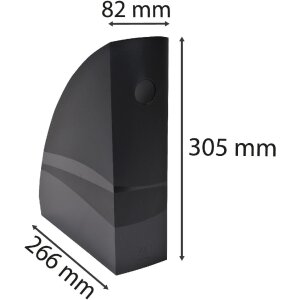 Exacompta 182014D Папка для журналов MAG-CUBE ECOBlack черная A4+ пластик