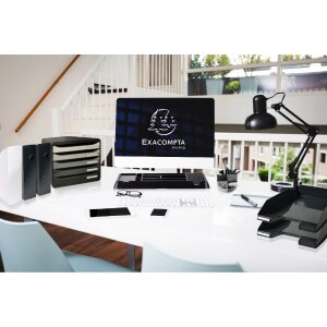 Exacompta 182014D Папка для журналов MAG-CUBE ECOBlack черная A4+ пластик